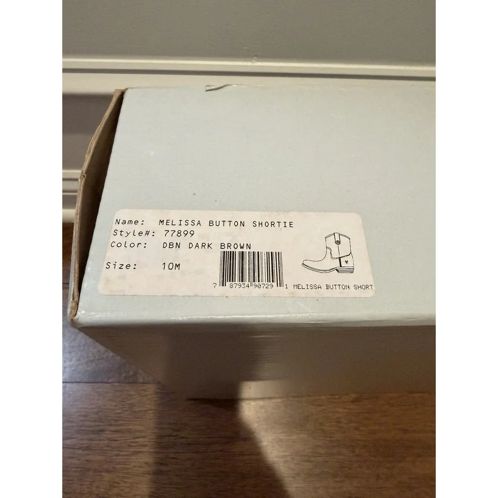 Frye Melissa Button Short Boots Size 10M Brown - Picture 9 of 12